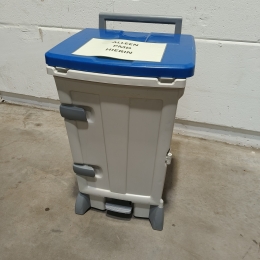 Waste bin Qubb 90 liter waste container pedal waste bins waste bin